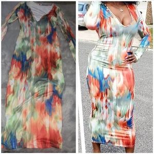 Bodycon artistry dress